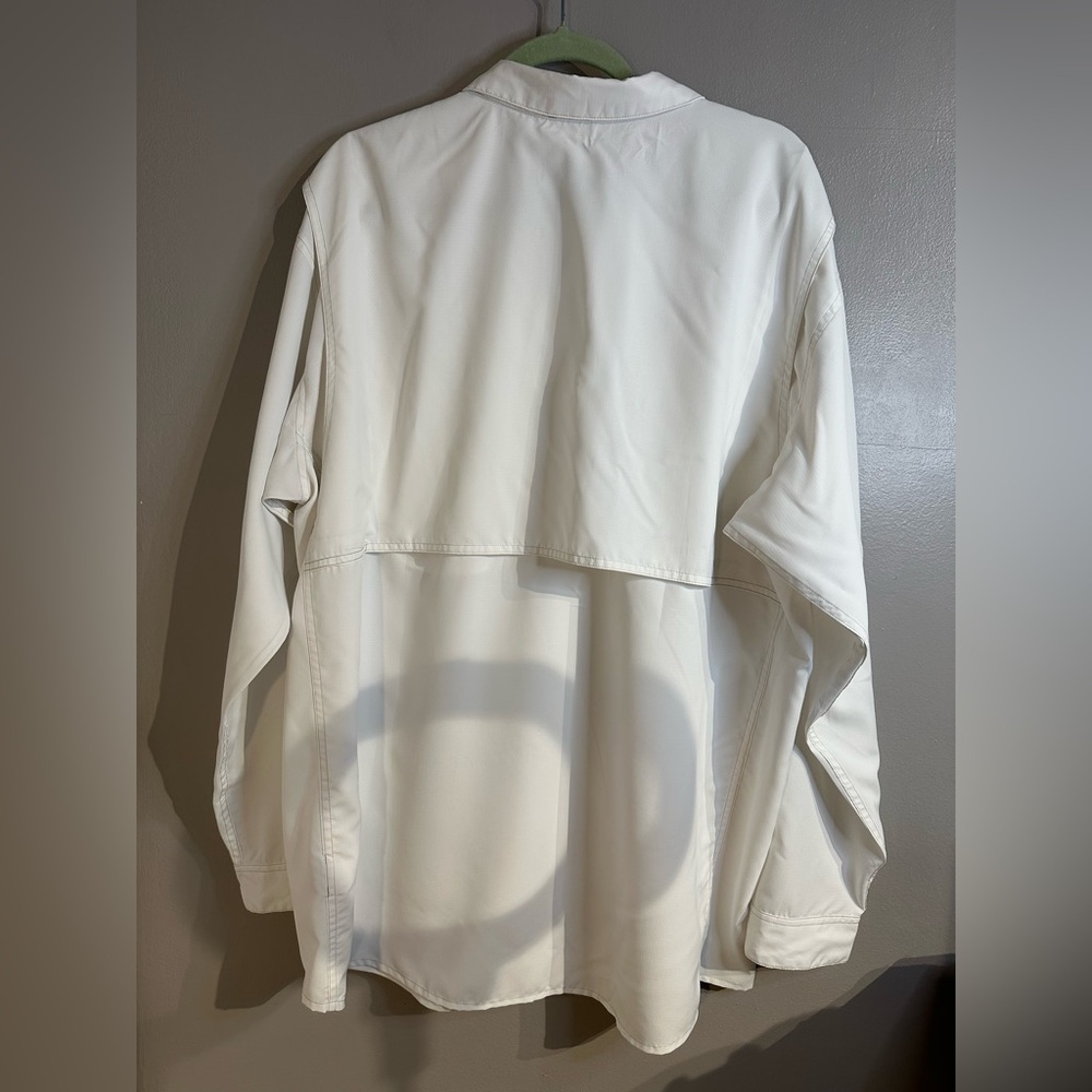 SPF Patagonia Sol Patrol II Shirt White Lightweight Button Up XXL - Picture 5 of 16